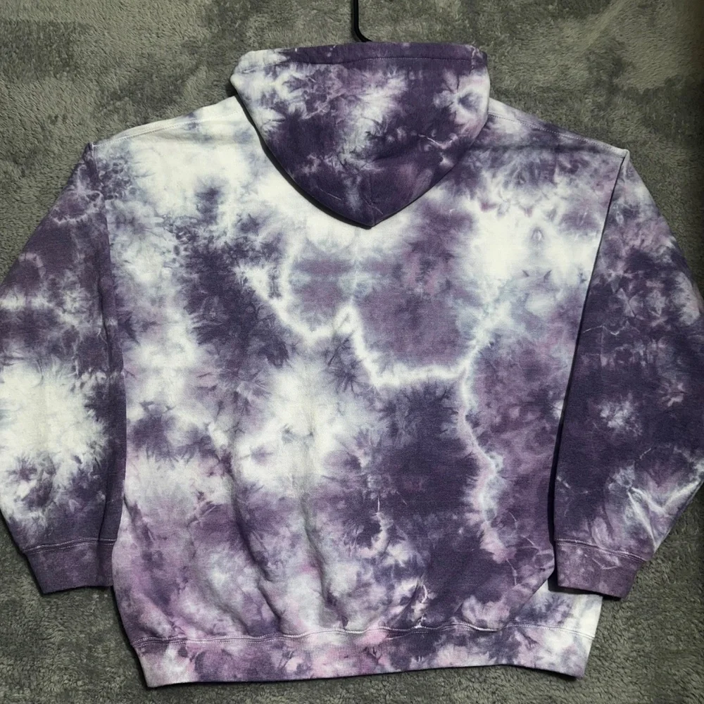 Popular Poison Legendary Mt. Fuji Tie-Dye Hoodie Purple White 2XL Japan Streetwe - Picture 7 of 9